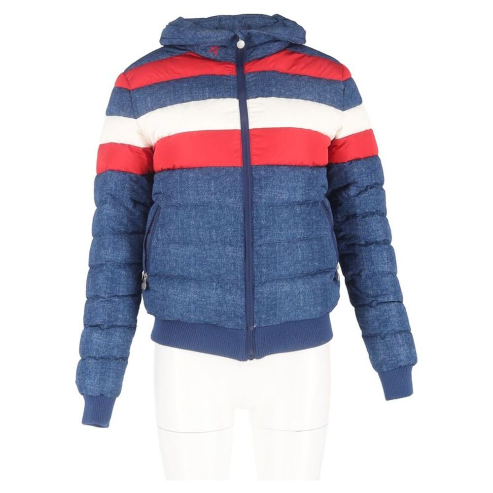 Perfect Moment Queenie Puffer Jacket In Multicolor Denim